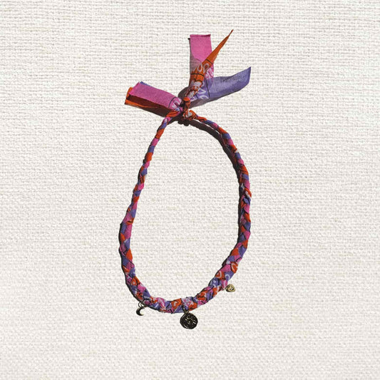 Knotted Bandana Necklace – Sunset Bloom